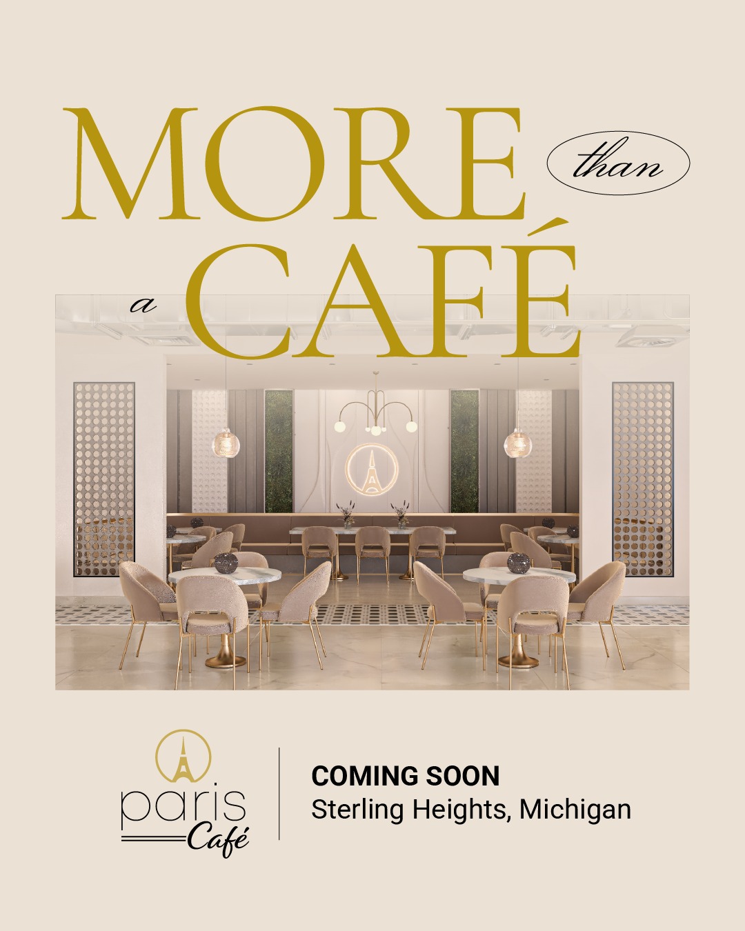 A first look at the Paris Café interior